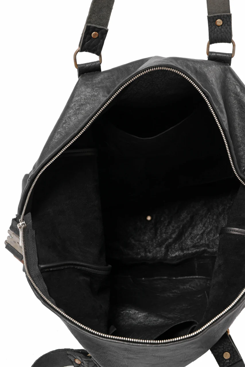 ierib Dr-Bag Large / FVT Oiled Horse Leather (BLACK) - Image 24