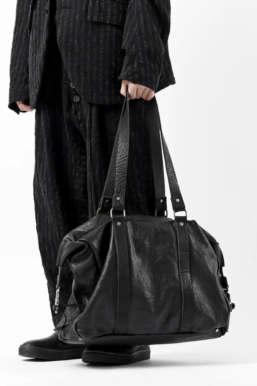 ierib Dr-Bag Large / FVT Oiled Horse Leather (BLACK) - Image 3