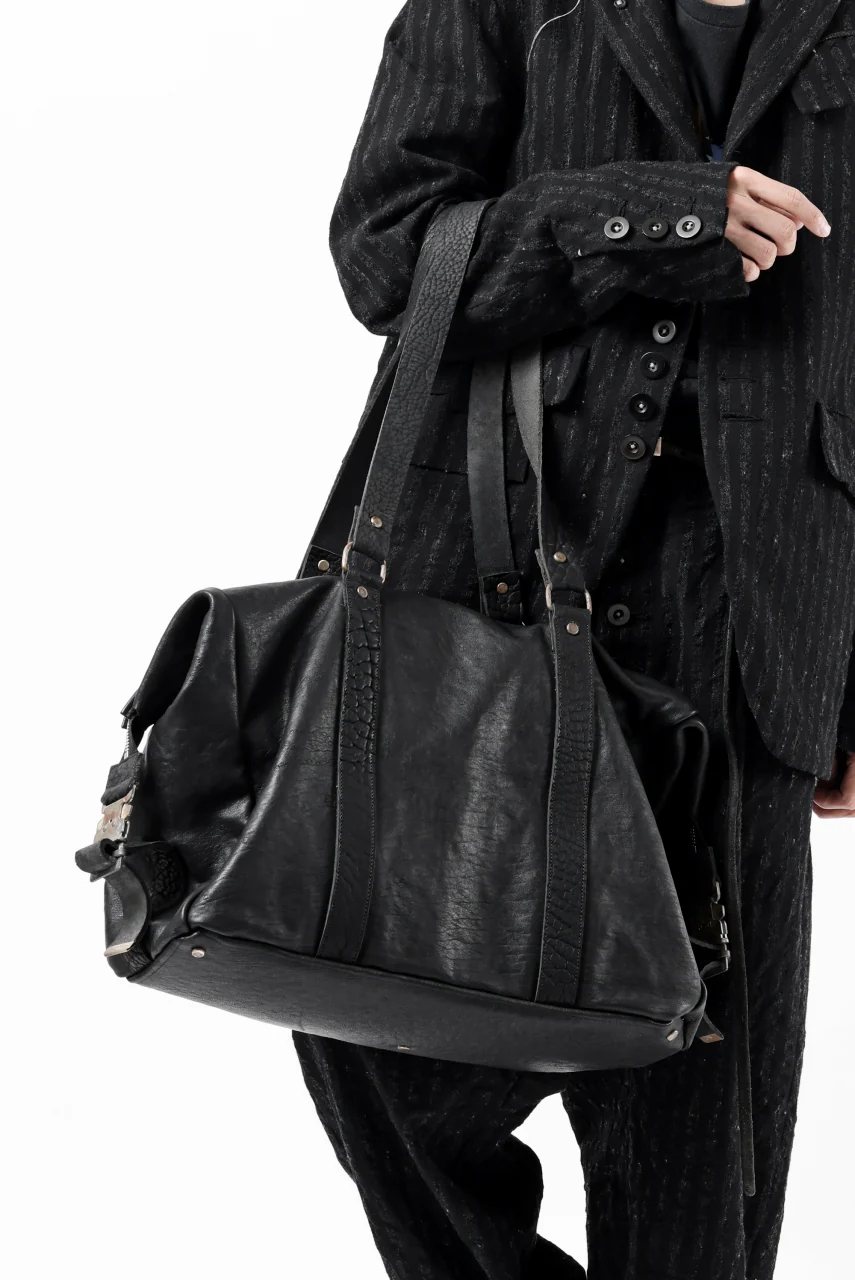ierib Dr-Bag Large / FVT Oiled Horse Leather (BLACK) - Image 34