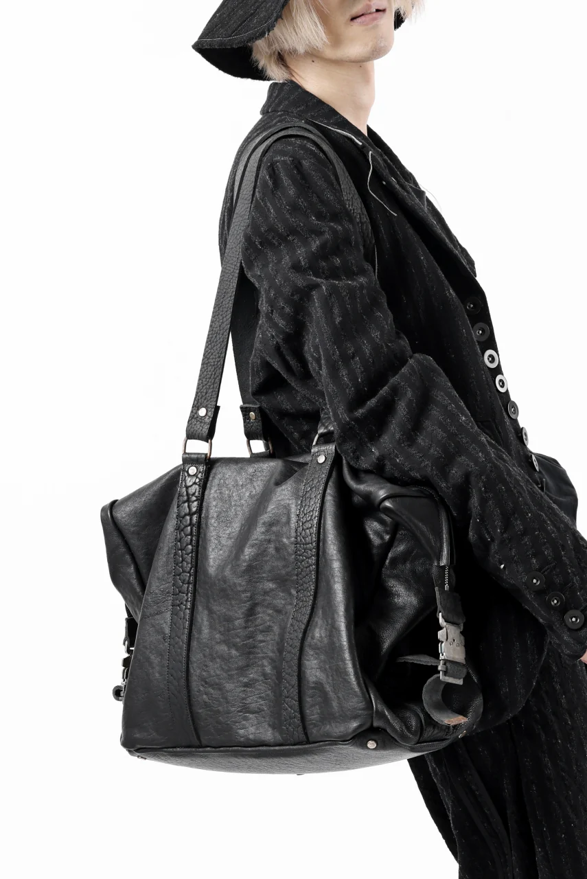 ierib Dr-Bag Large / FVT Oiled Horse Leather (BLACK) - Image 4