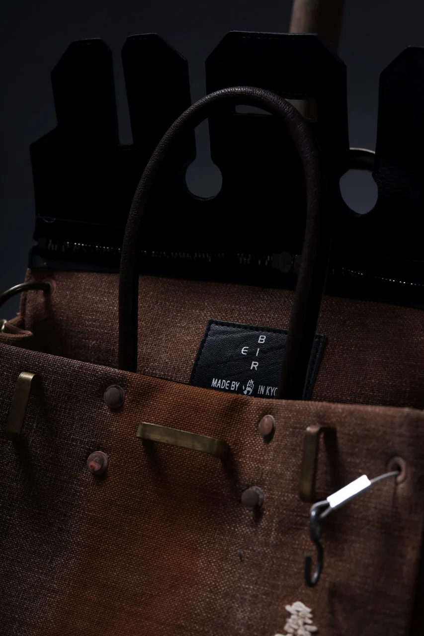 ierib exclusive 2Way Bark Bag / Vintage SAKABUKURO + FVT Oiled Horse Leather (BROWN / BLACK) - Image 18