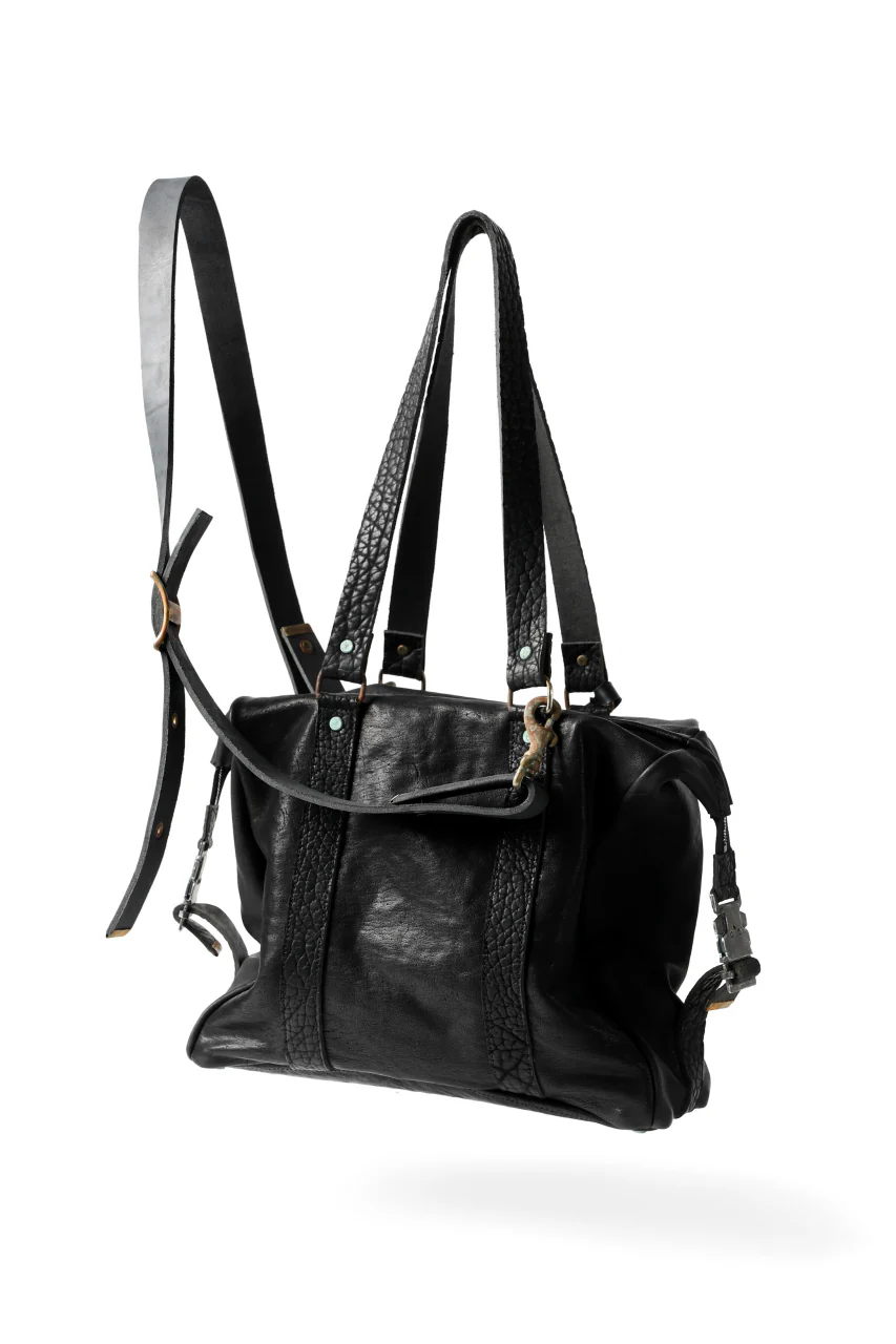 ierib exclusive 2way Doctors Bag with Strap Belt / FVT Oiled Horse (BLACK) - Image 10