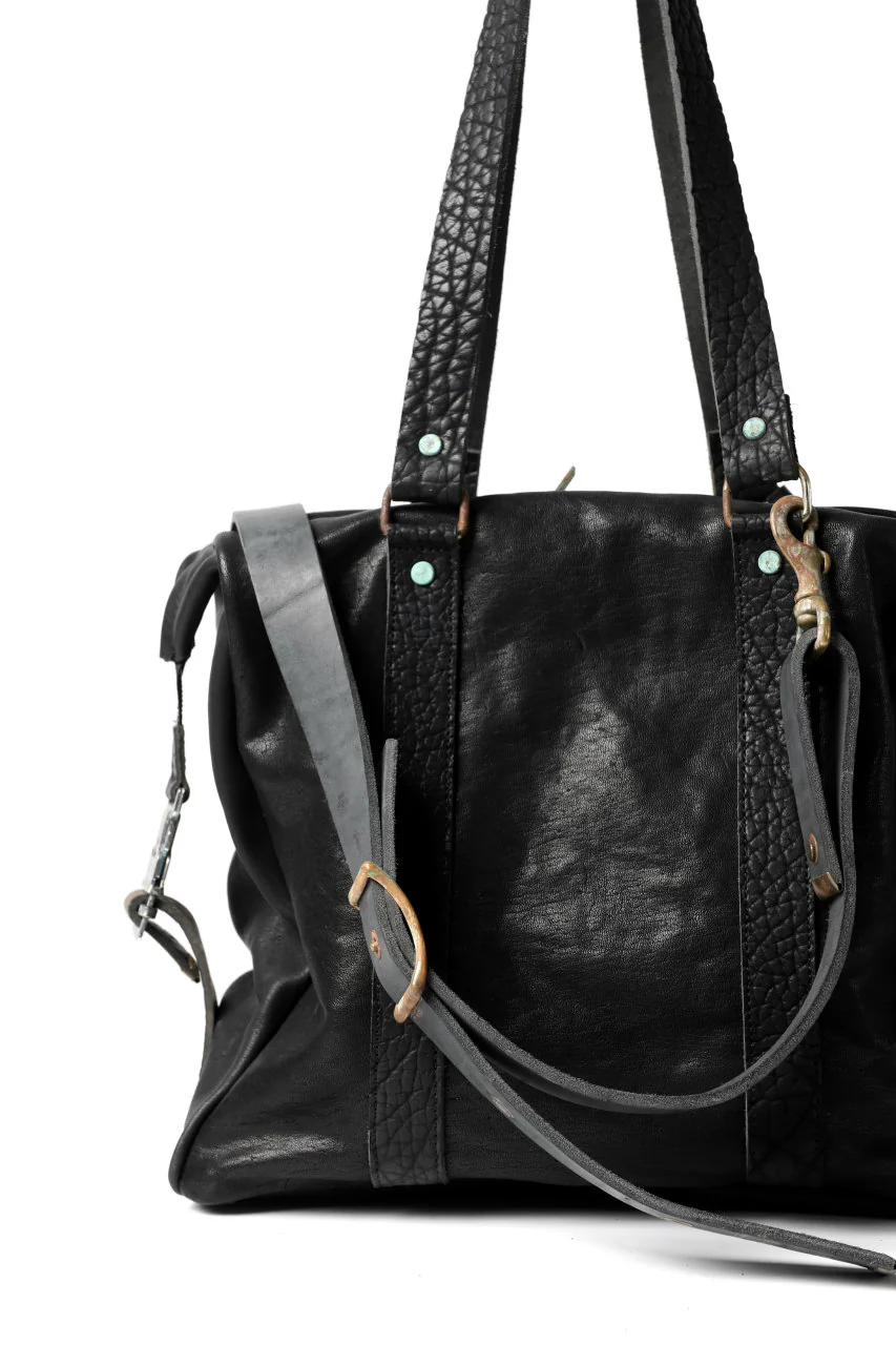 ierib exclusive 2way Doctors Bag with Strap Belt / FVT Oiled Horse (BLACK) - Image 12