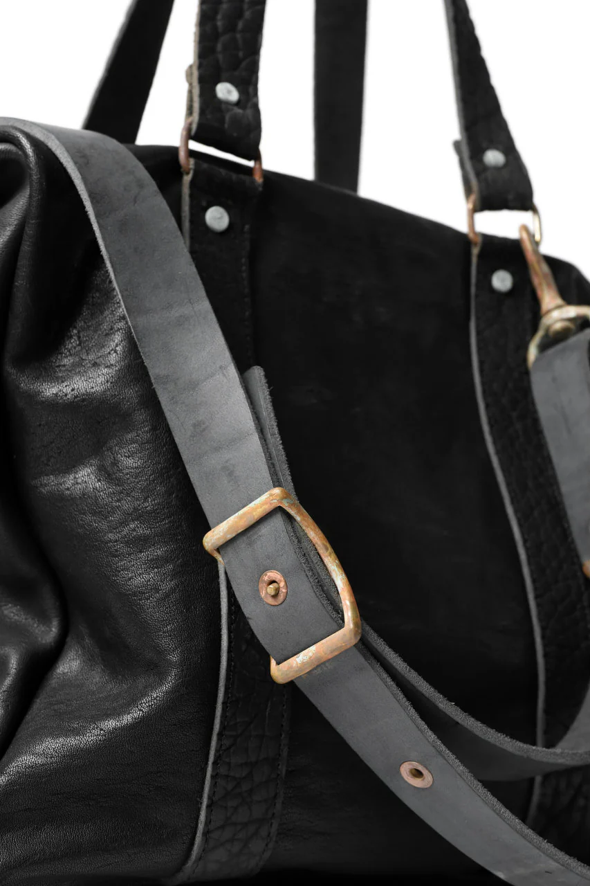 ierib exclusive 2way Doctors Bag with Strap Belt / FVT Oiled Horse (BLACK) - Image 17