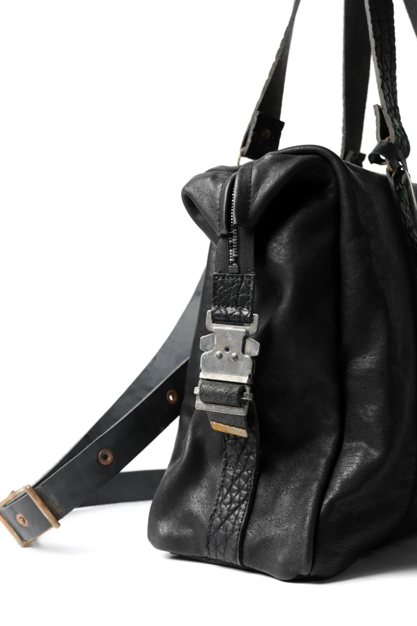 ierib exclusive 2way Doctors Bag with Strap Belt / FVT Oiled Horse (BLACK) - Image 18