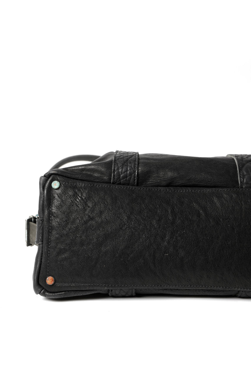 ierib exclusive 2way Doctors Bag with Strap Belt / FVT Oiled Horse (BLACK) - Image 24