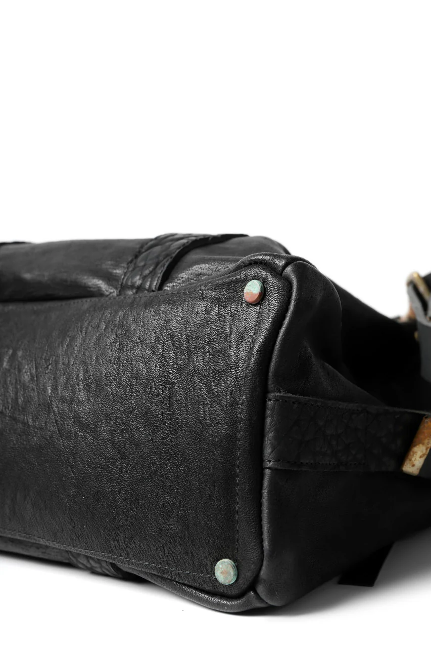 ierib exclusive 2way Doctors Bag with Strap Belt / FVT Oiled Horse (BLACK) - Image 25