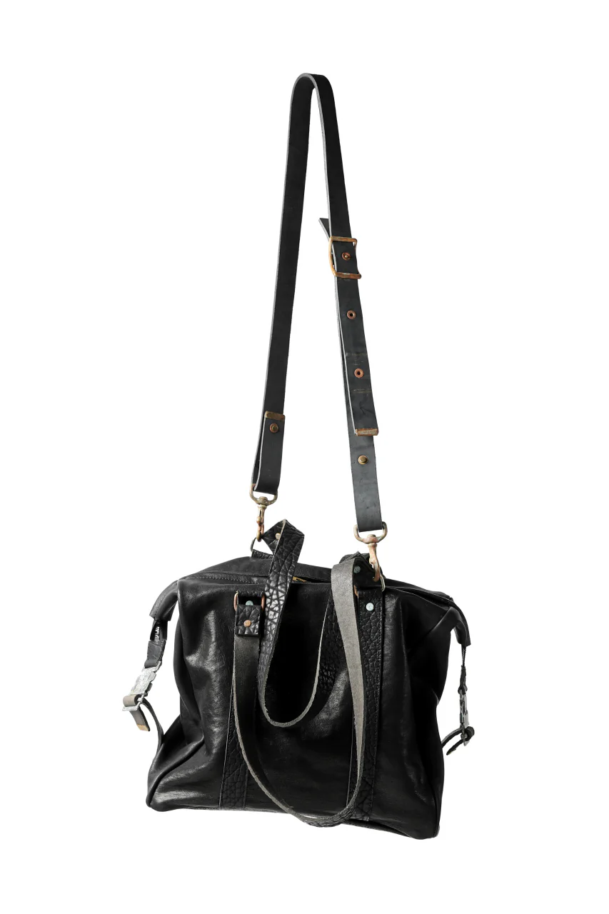 ierib exclusive 2way Doctors Bag with Strap Belt / FVT Oiled Horse (BLACK) - Image 28
