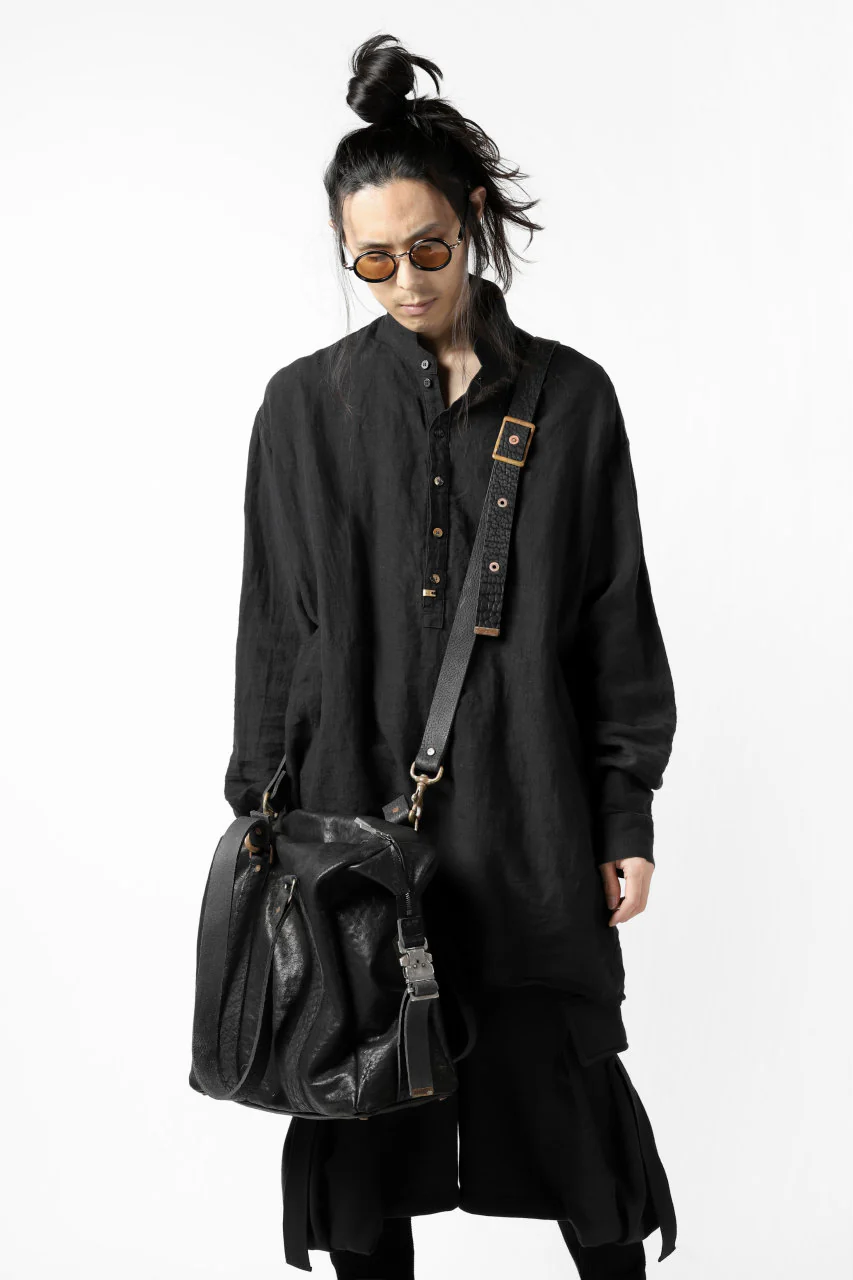 ierib exclusive 2way Doctors Bag with Strap Belt / FVT Oiled Horse (BLACK) - Image 36
