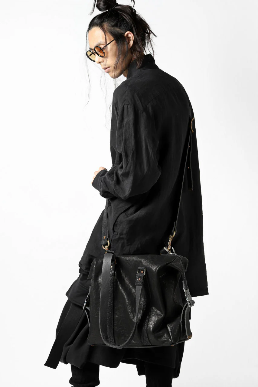 ierib exclusive 2way Doctors Bag with Strap Belt / FVT Oiled Horse (BLACK) - Image 37