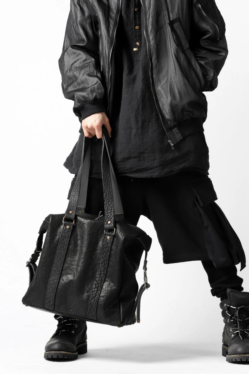 ierib exclusive 2way Doctors Bag with Strap Belt / FVT Oiled Horse (BLACK) - Image 40