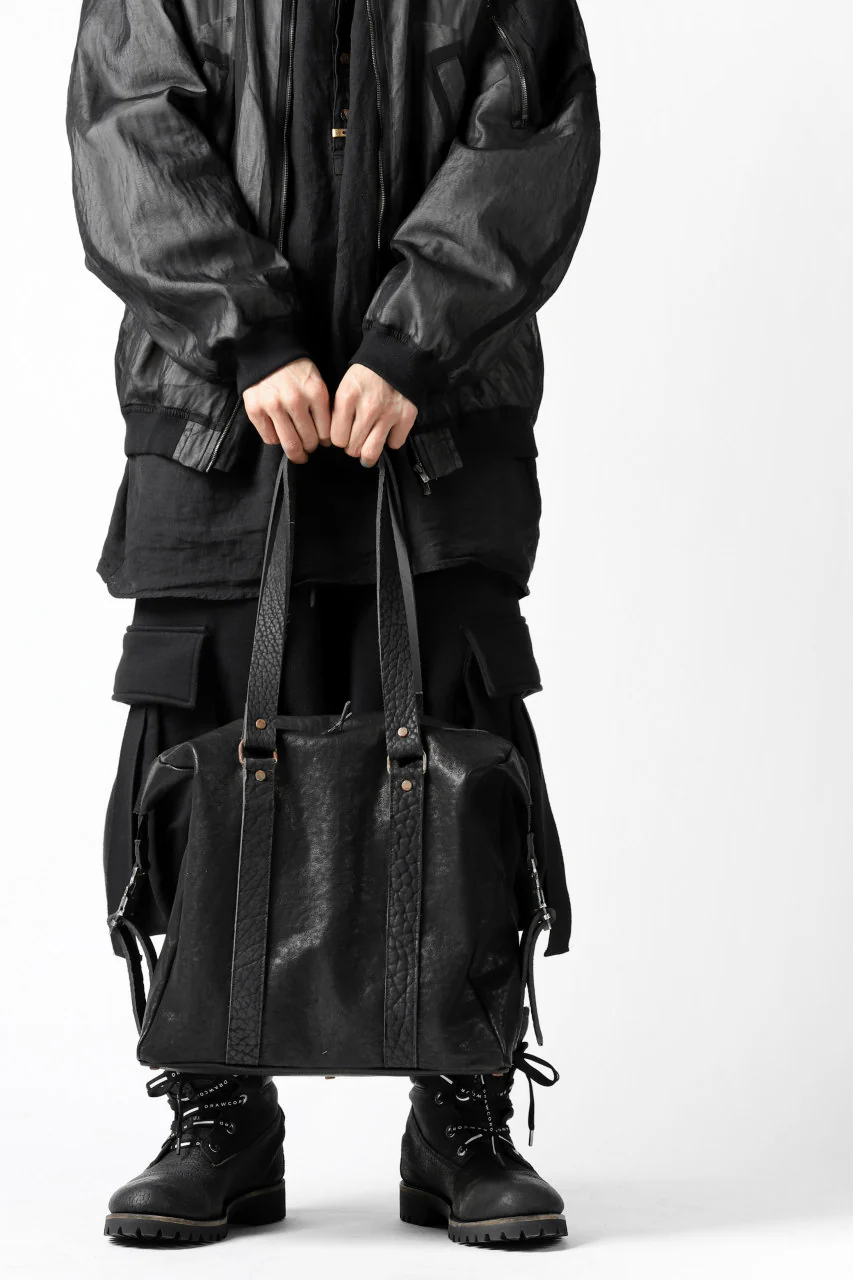 ierib exclusive 2way Doctors Bag with Strap Belt / FVT Oiled Horse (BLACK) - Image 41