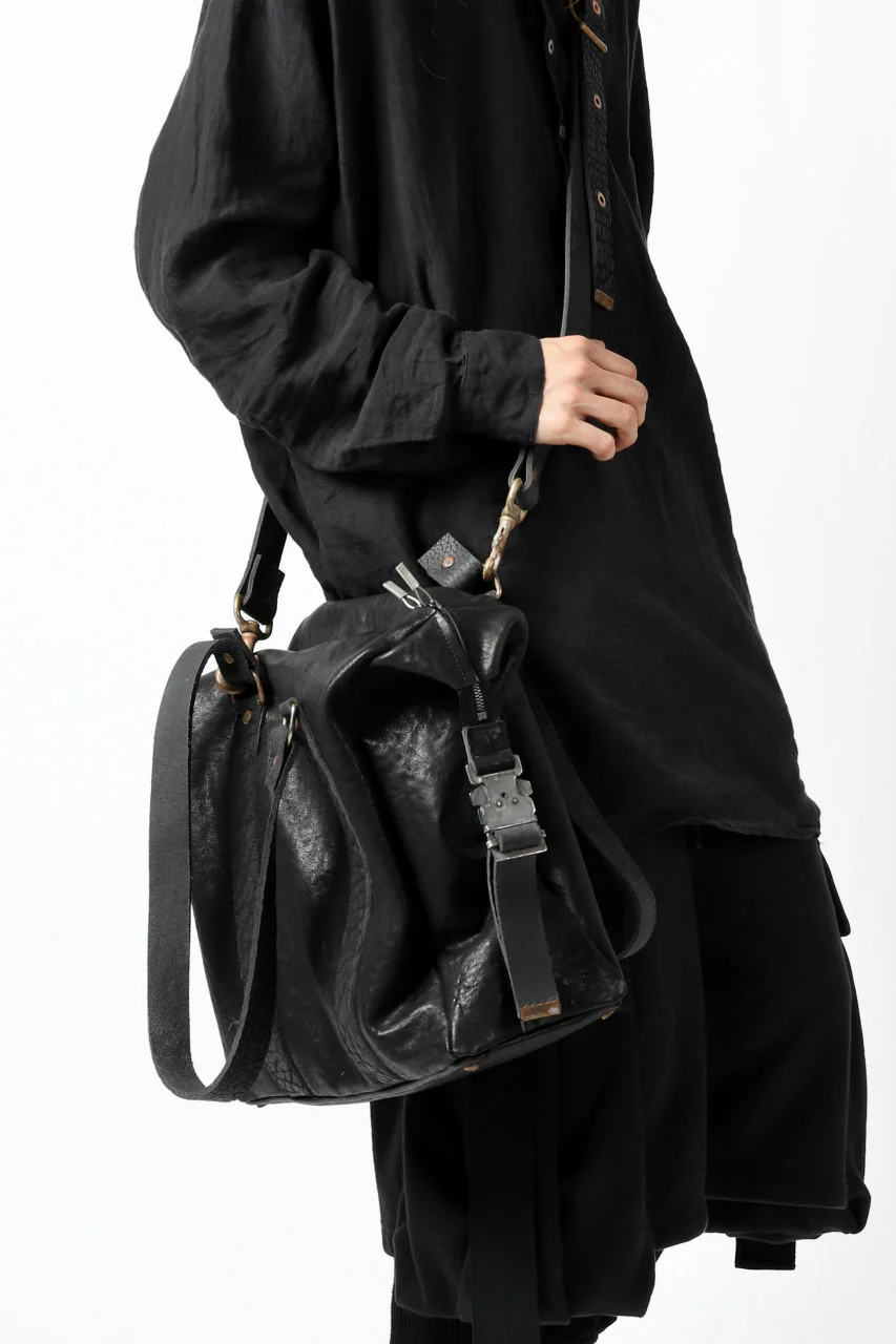 ierib exclusive 2way Doctors Bag with Strap Belt / FVT Oiled Horse (BLACK) - Image 42