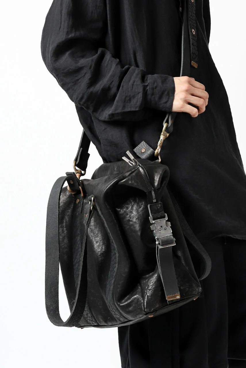 ierib exclusive 2way Doctors Bag with Strap Belt / FVT Oiled Horse (BLACK) - Image 43