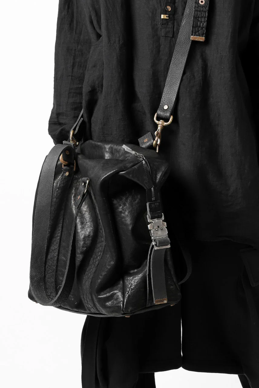 ierib exclusive 2way Doctors Bag with Strap Belt / FVT Oiled Horse (BLACK) - Image 44