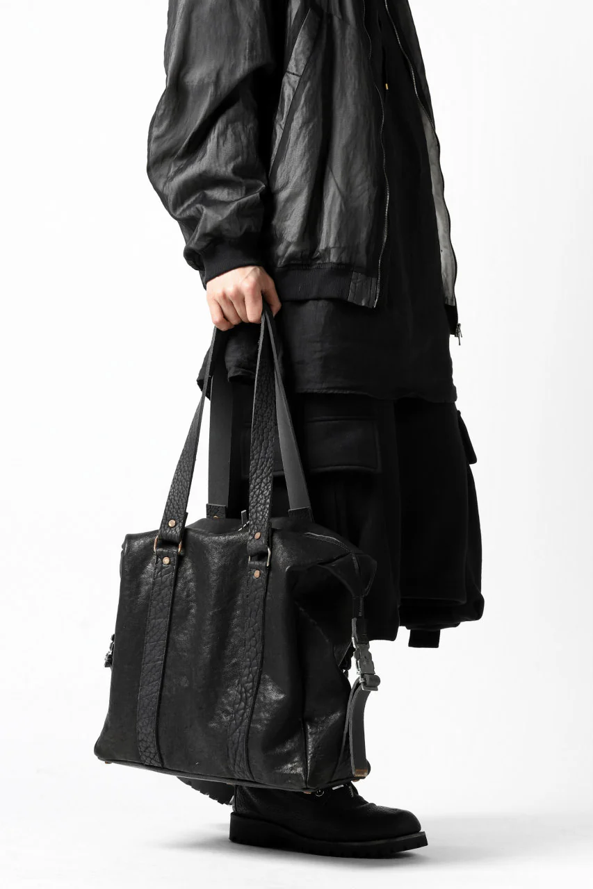 ierib exclusive 2way Doctors Bag with Strap Belt / FVT Oiled Horse (BLACK) - Image 46