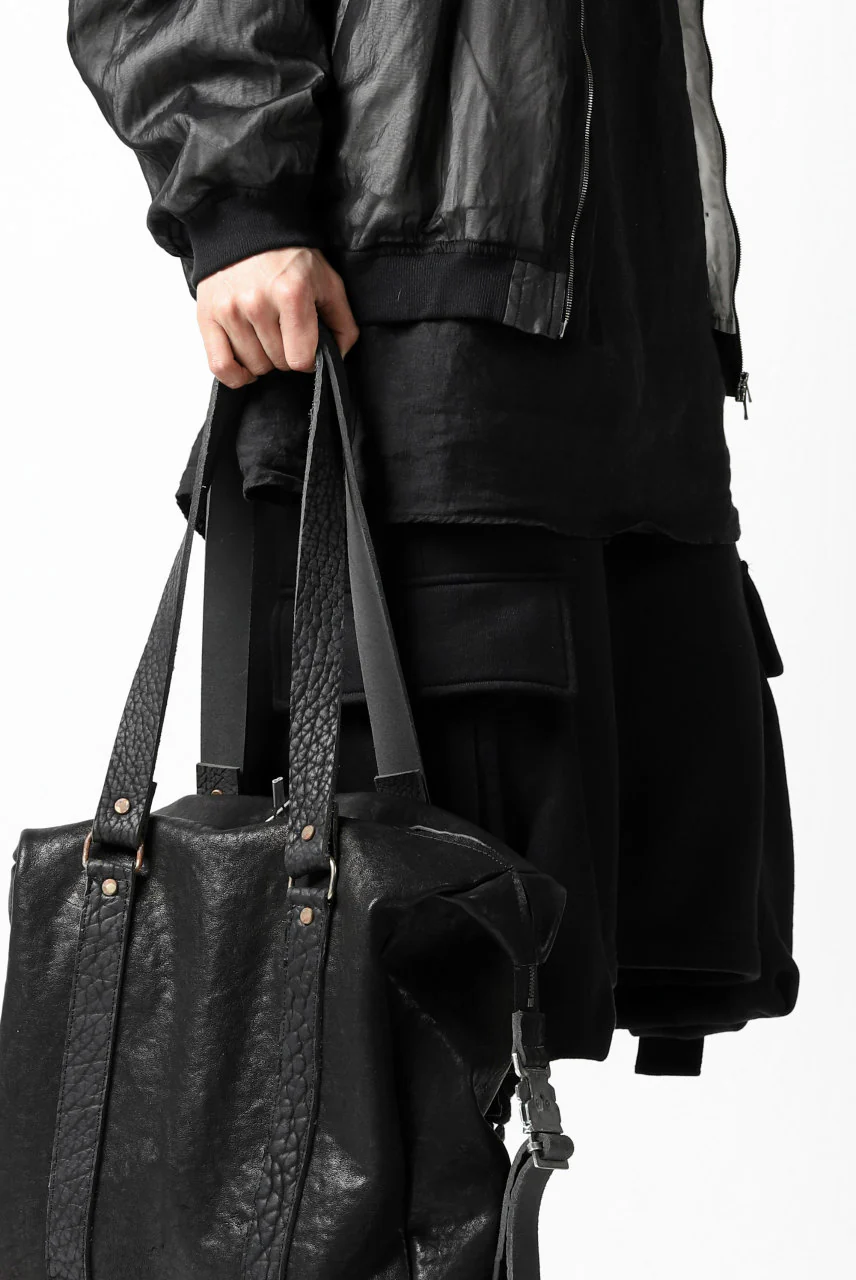 ierib exclusive 2way Doctors Bag with Strap Belt / FVT Oiled Horse (BLACK) - Image 47