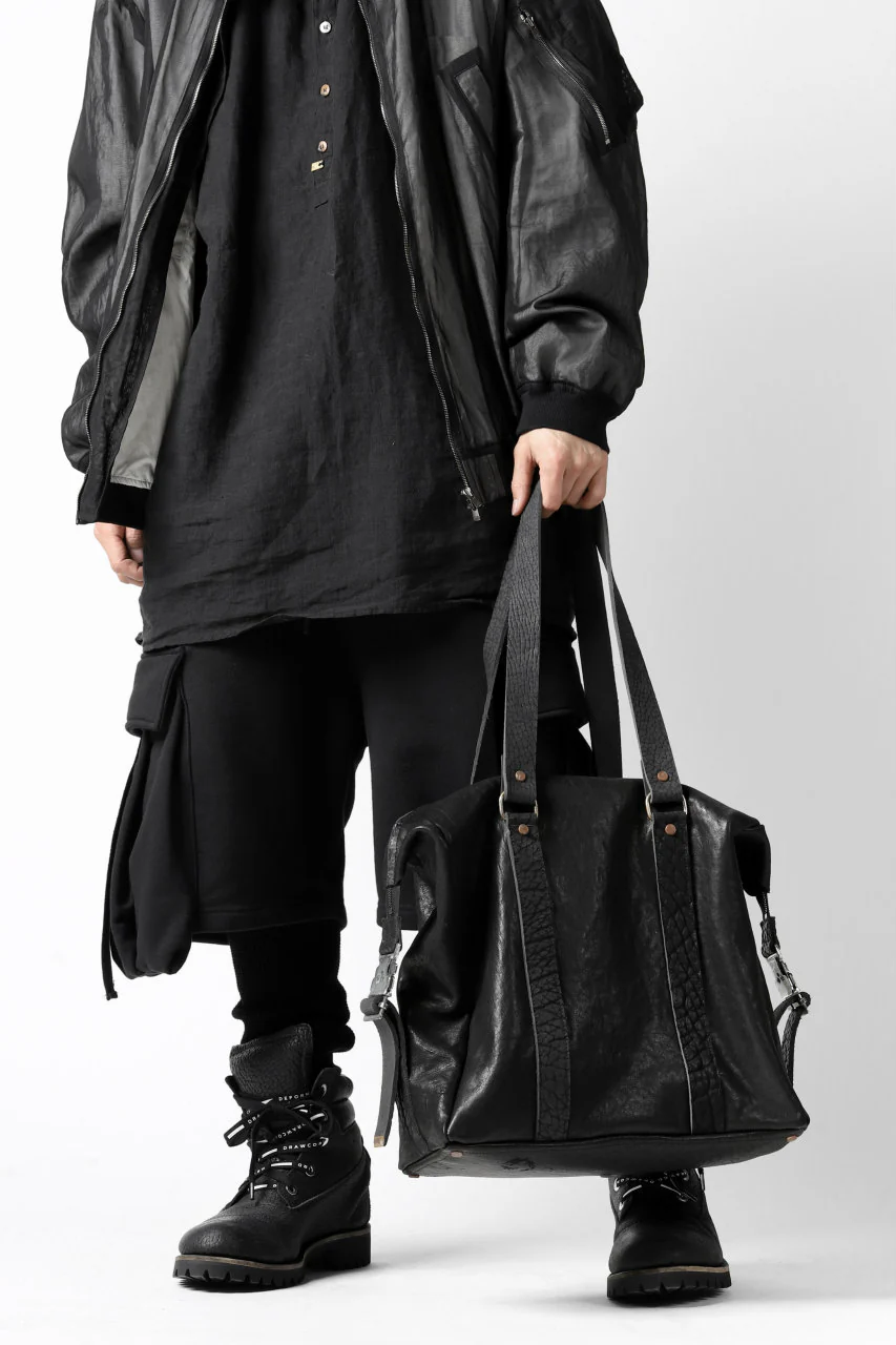 ierib exclusive 2way Doctors Bag with Strap Belt / FVT Oiled Horse (BLACK) - Image 50