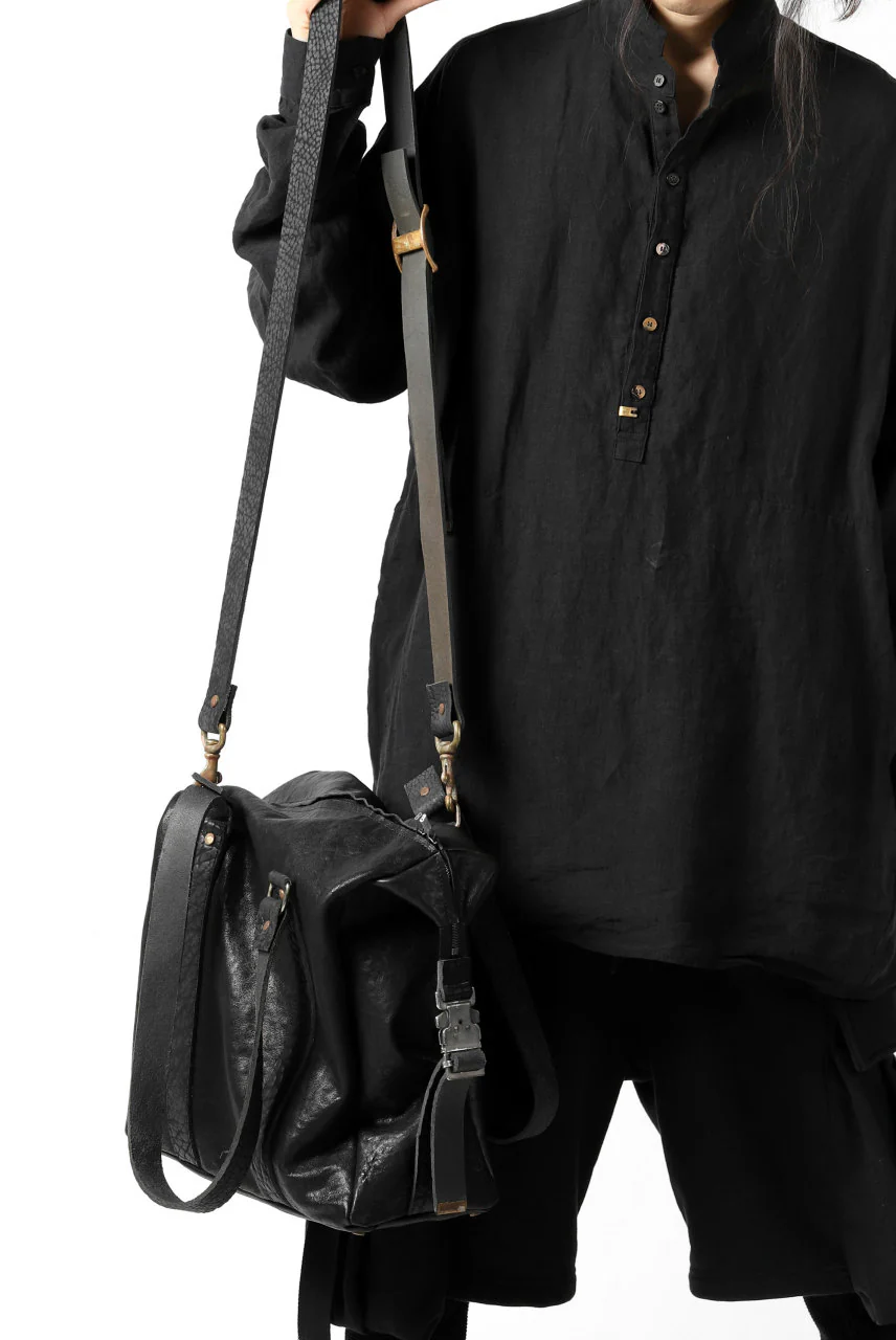 ierib exclusive 2way Doctors Bag with Strap Belt / FVT Oiled Horse (BLACK) - Image 52