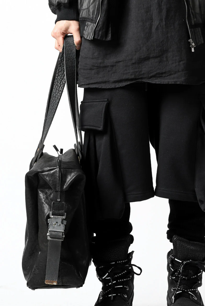 ierib exclusive 2way Doctors Bag with Strap Belt / FVT Oiled Horse (BLACK) - Image 53