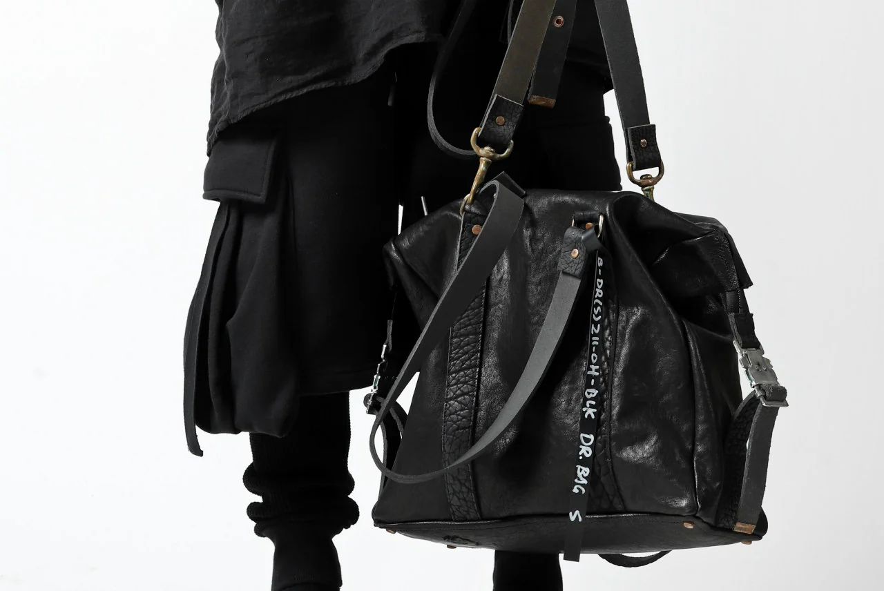 ierib exclusive 2way Doctors Bag with Strap Belt / FVT Oiled Horse (BLACK) - Image 59
