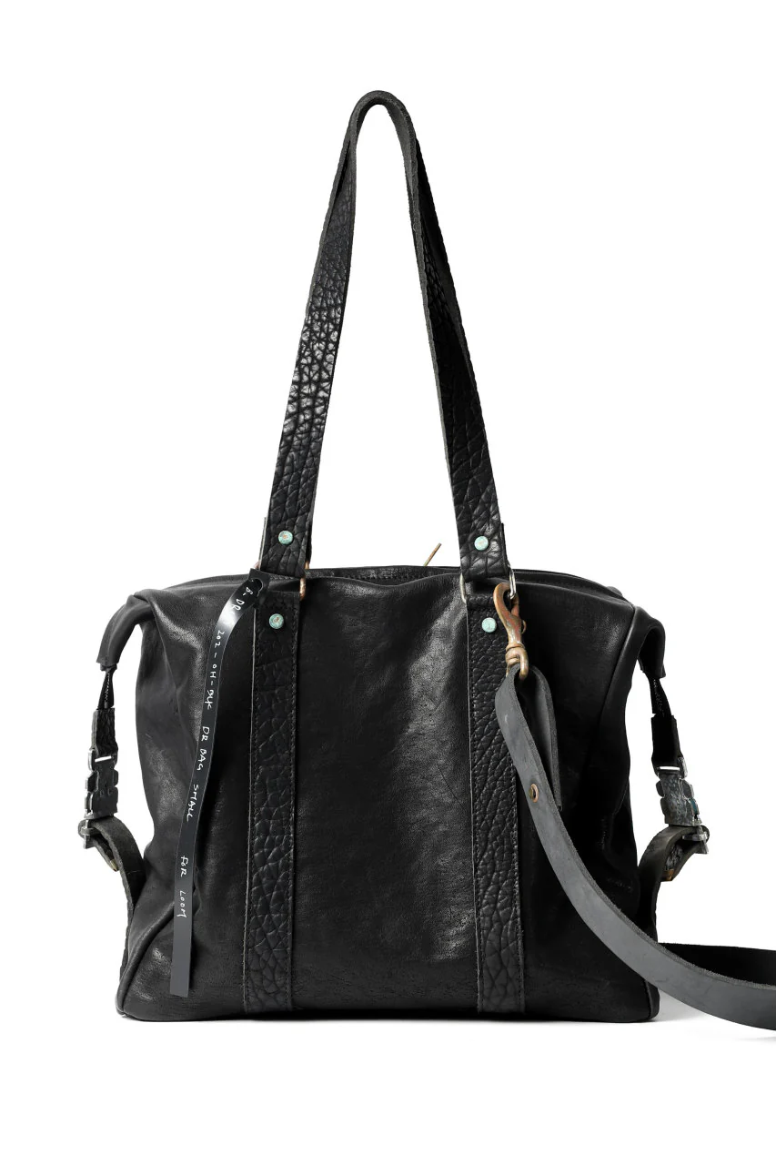 ierib exclusive 2way Doctors Bag with Strap Belt / FVT Oiled Horse (BLACK) - Image 6