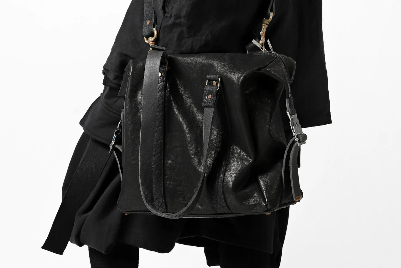 ierib exclusive 2way Doctors Bag with Strap Belt / FVT Oiled Horse (BLACK) - Image 61
