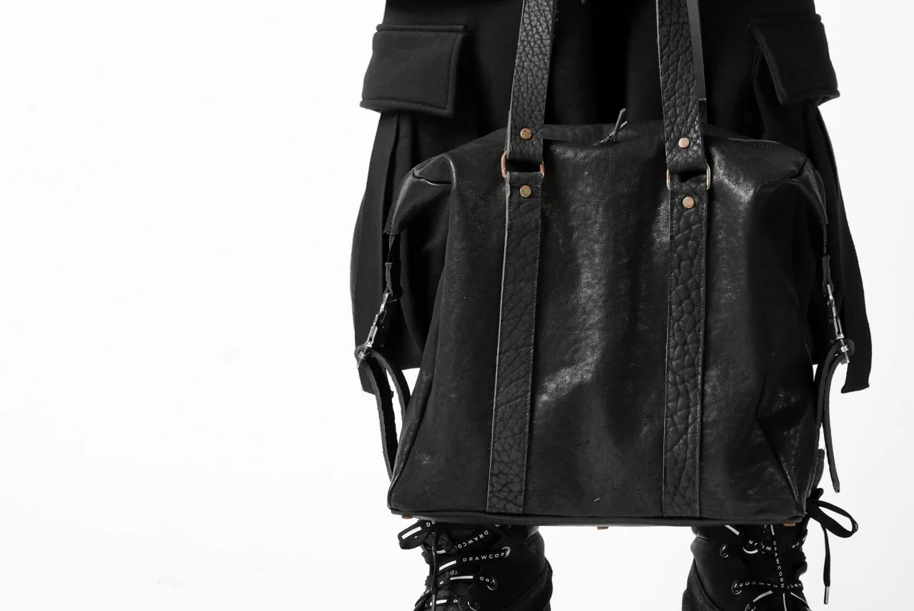 ierib exclusive 2way Doctors Bag with Strap Belt / FVT Oiled Horse (BLACK) - Image 62