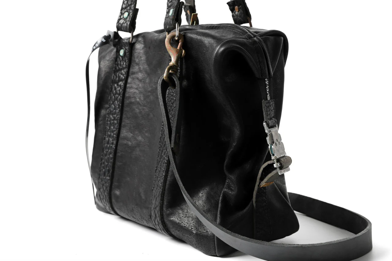 ierib exclusive 2way Doctors Bag with Strap Belt / FVT Oiled Horse (BLACK) - Image 64