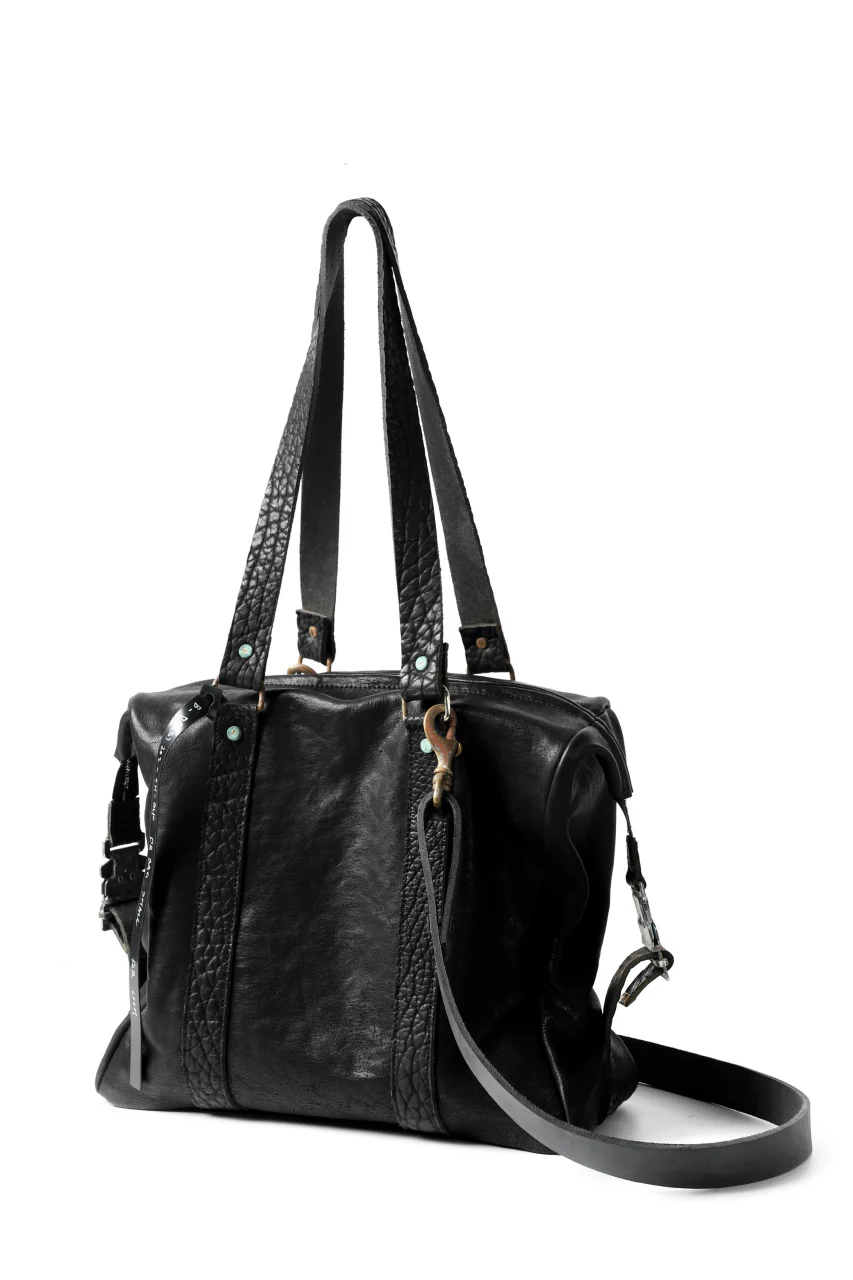 ierib exclusive 2way Doctors Bag with Strap Belt / FVT Oiled Horse (BLACK) - Image 9