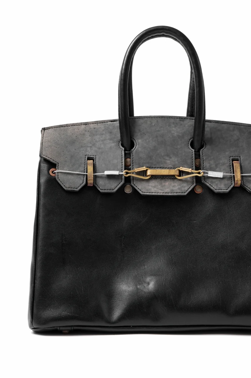 ierib exclusive Bark Bag #35 / Smooth Horse + Marble Cordovan (BLACK) - Image 10