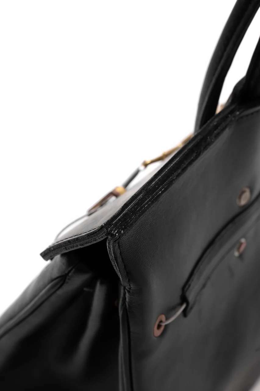 ierib exclusive Bark Bag #35 / Smooth Horse + Marble Cordovan (BLACK) - Image 19