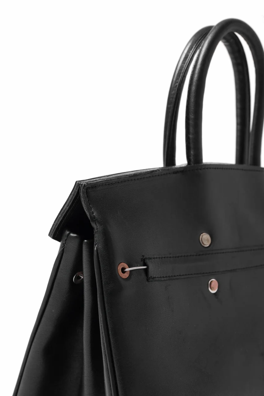 ierib exclusive Bark Bag #35 / Smooth Horse + Marble Cordovan (BLACK) - Image 20