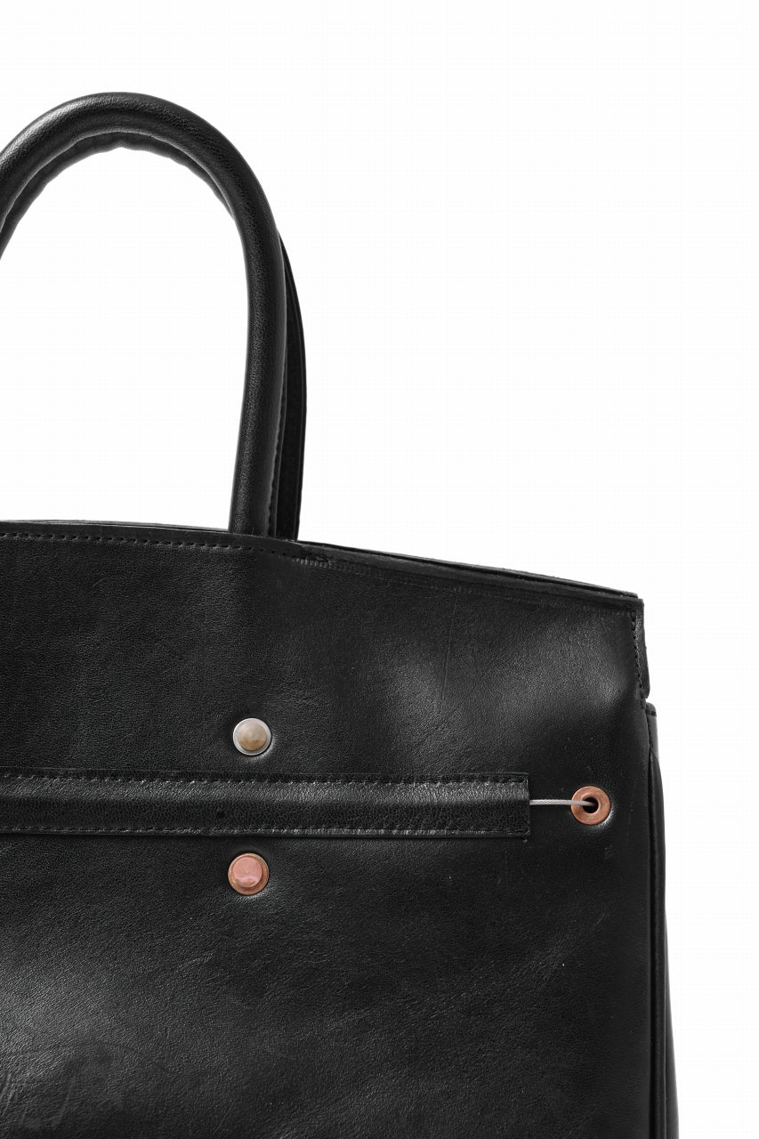 ierib exclusive Bark Bag #35 / Smooth Horse + Marble Cordovan (BLACK) - Image 21