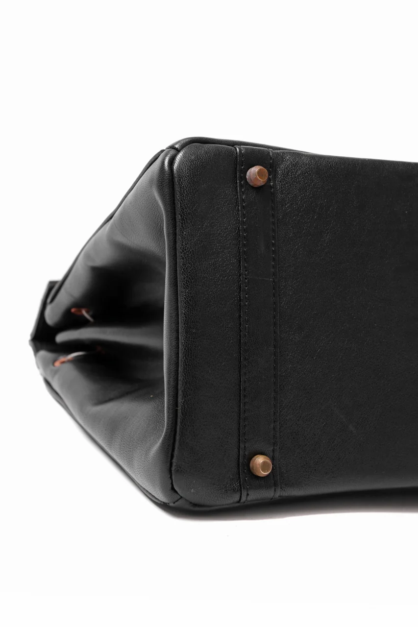 ierib exclusive Bark Bag #35 / Smooth Horse + Marble Cordovan (BLACK) - Image 23