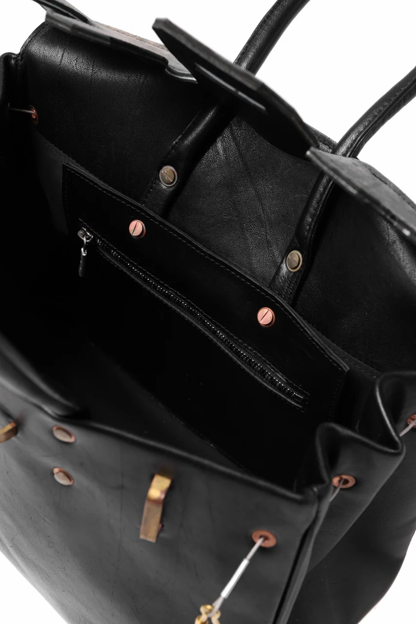 ierib exclusive Bark Bag #35 / Smooth Horse + Marble Cordovan (BLACK) - Image 24