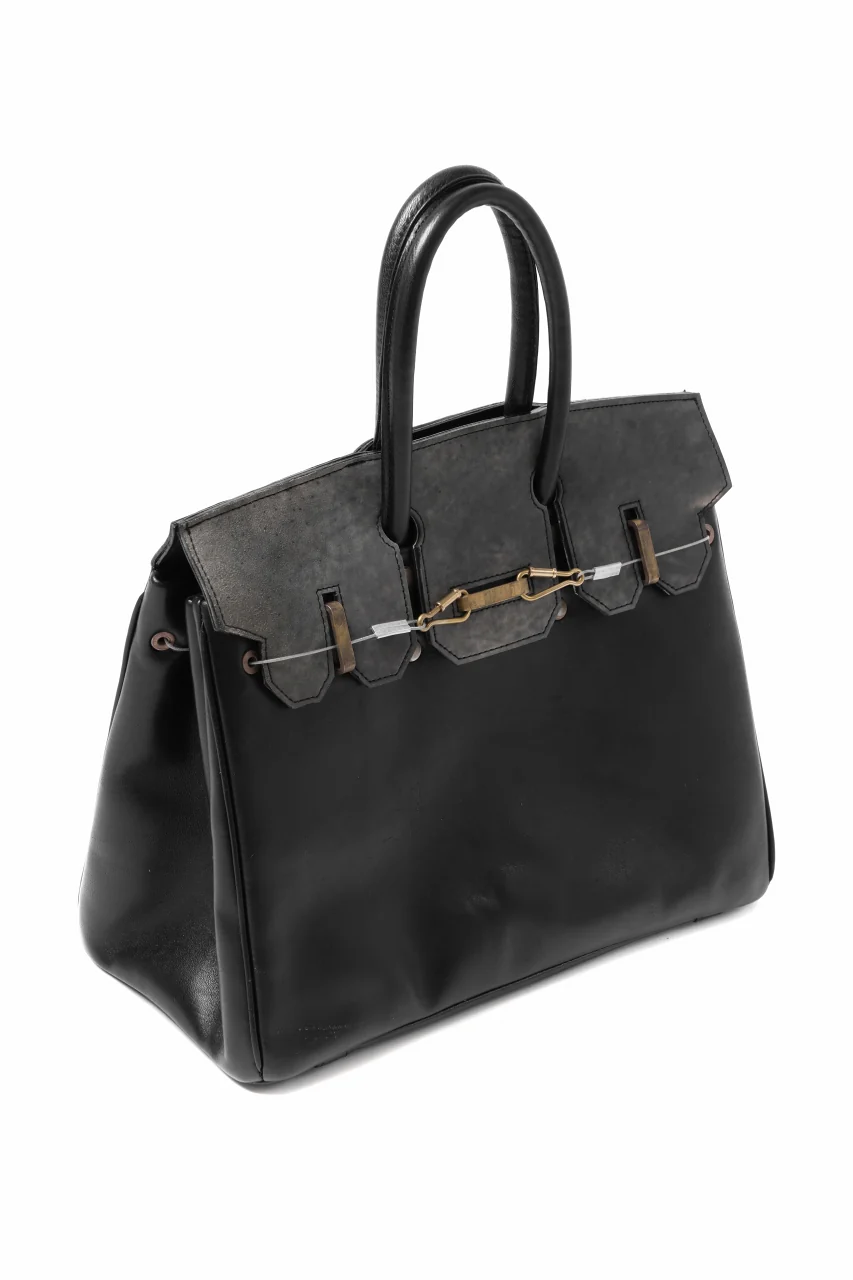ierib exclusive Bark Bag #35 / Smooth Horse + Marble Cordovan (BLACK) - Image 7