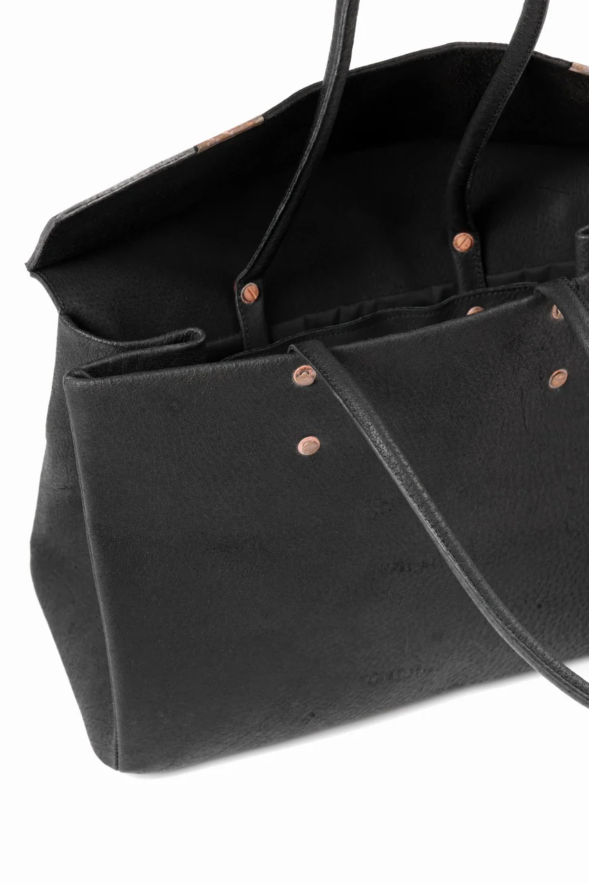 ierib exclusive Bark Bag Prot 40 / Wild Boar + Waxed Horse Butt Leather (BLACK) - Image 15