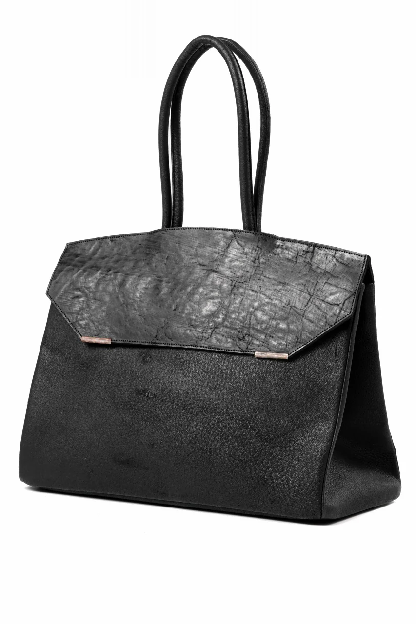 ierib exclusive Bark Bag Prot 40 / Wild Boar + Waxed Horse Butt Leather (BLACK) - Image 2