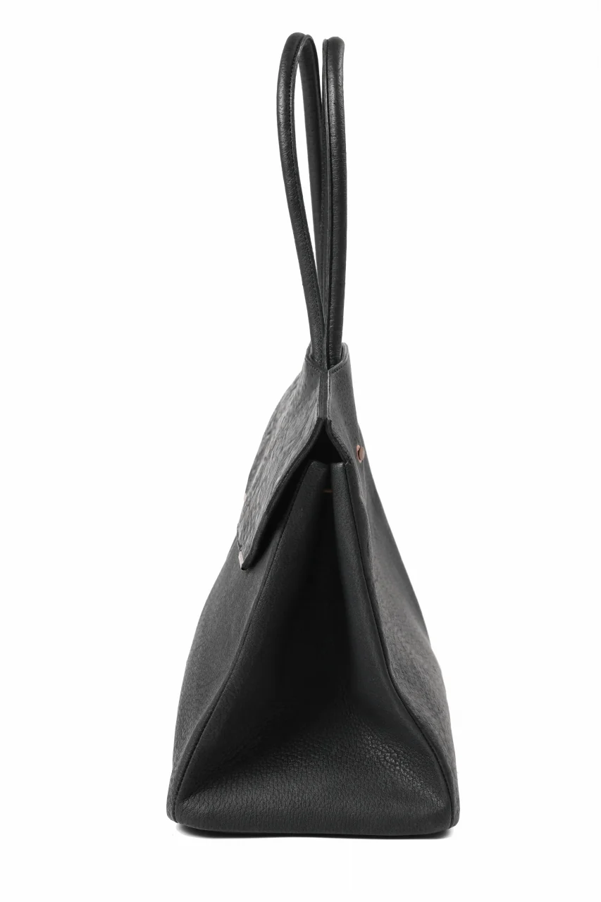 ierib exclusive Bark Bag Prot 40 / Wild Boar + Waxed Horse Butt Leather (BLACK) - Image 4