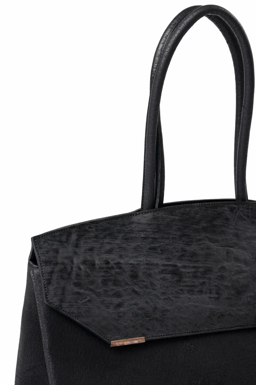 ierib exclusive Bark Bag Prot 40 / Wild Boar + Waxed Horse Butt Leather (BLACK) - Image 8