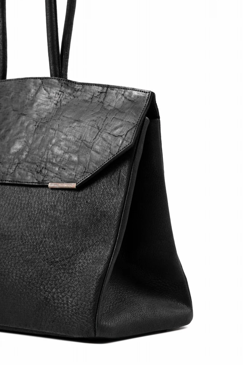 ierib exclusive Bark Bag Prot 40 / Wild Boar + Waxed Horse Butt Leather (BLACK) - Image 9