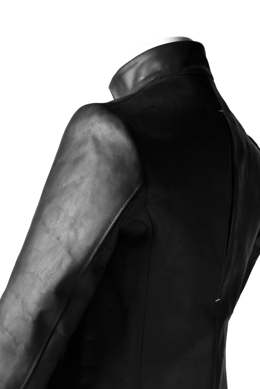 ierib exclusive classic zipper jacket / Nicolas Italy Vachetta (BLACK) - Image 15