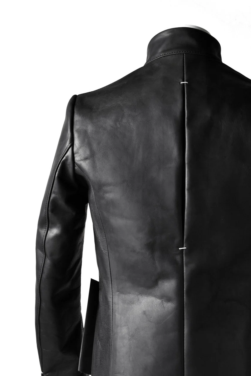 ierib exclusive classic zipper jacket / Nicolas Italy Vachetta (BLACK) - Image 17