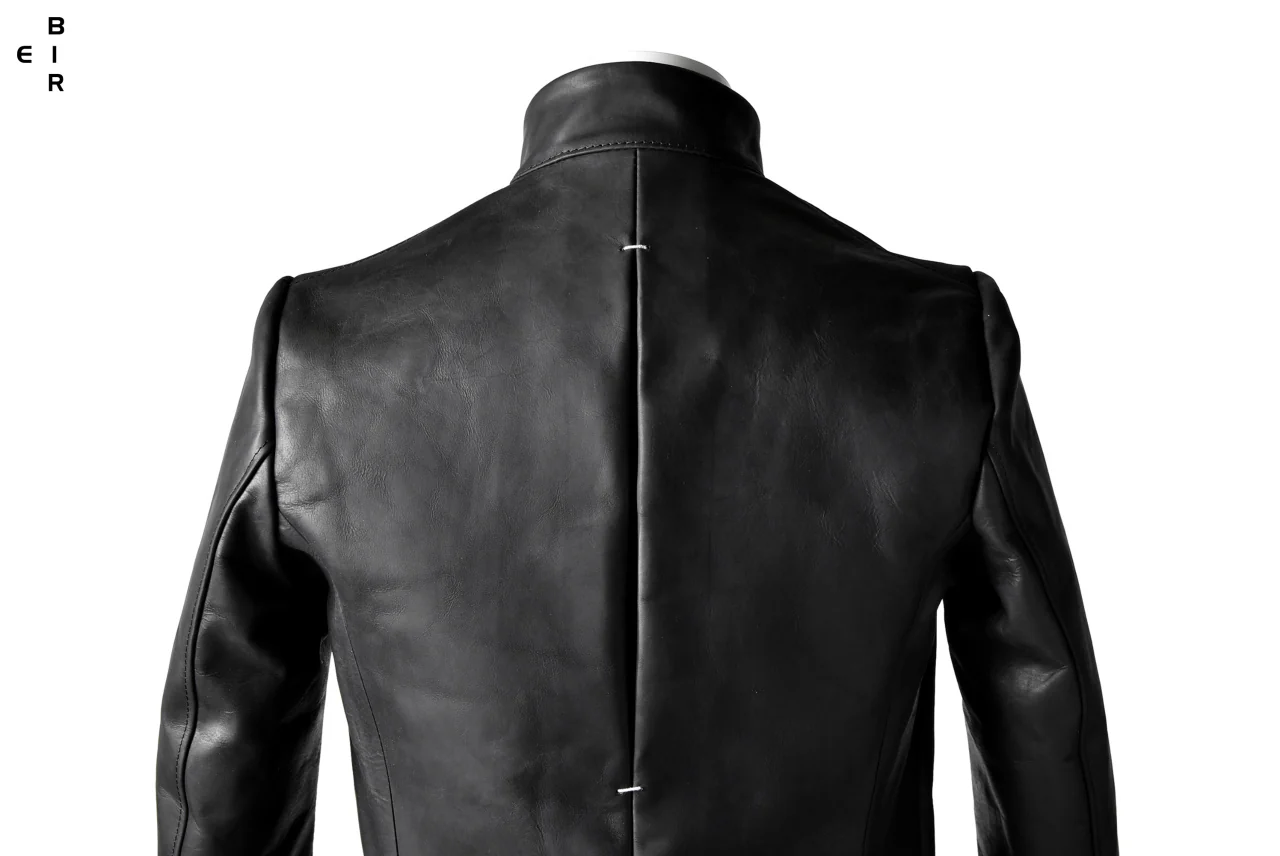 ierib exclusive classic zipper jacket / Nicolas Italy Vachetta (BLACK) - Image 27