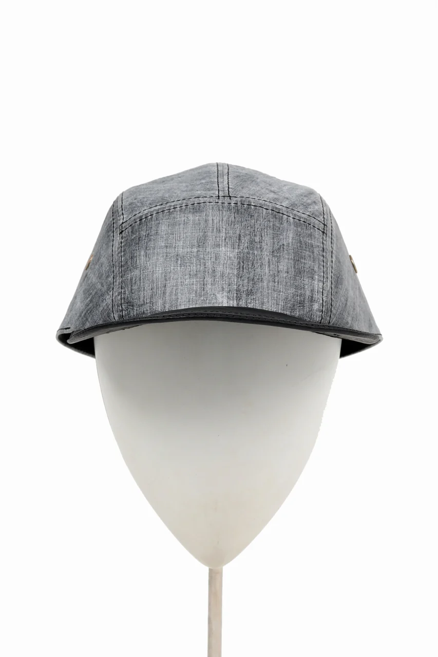 ierib exclusive delorean cap / DYNEEMA Leather (BLACK) - Image 11
