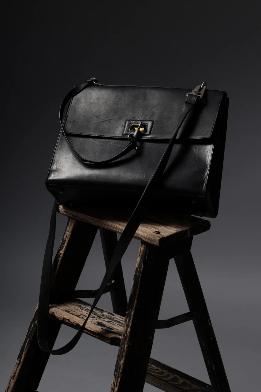 ierib exclusive DIMM Bag 30SP / Horse Nubuck Leather (BLACK) - Image 22
