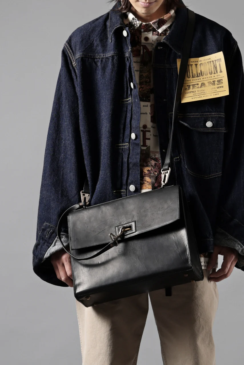 ierib exclusive DIMM Bag 30SP / Horse Nubuck Leather (BLACK) - Image 27