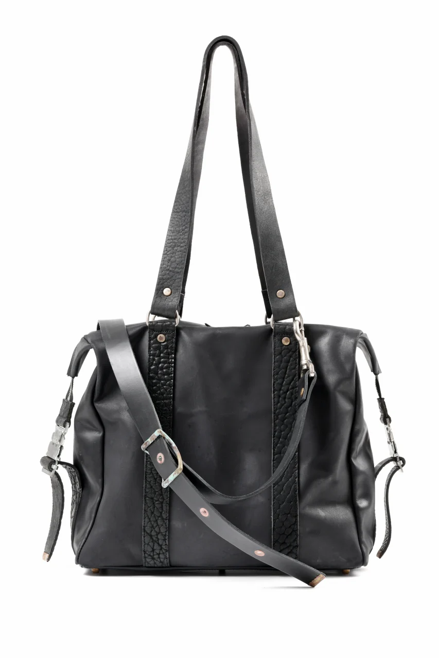 ierib exclusive Dr-Bag Small wt. Strap Belt / Horse Nubuck Leather (BLACK)