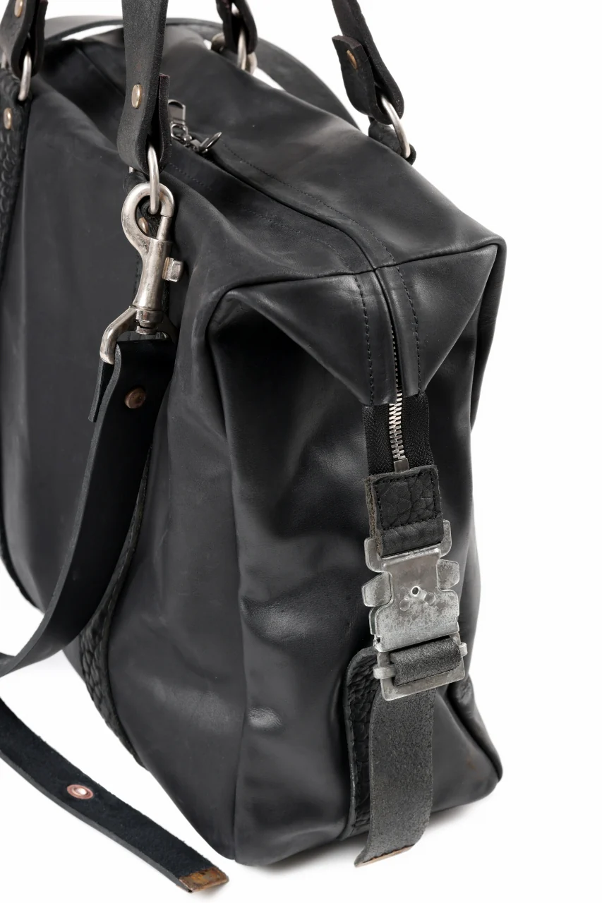 ierib exclusive Dr-Bag Small wt. Strap Belt / Horse Nubuck Leather (BLACK) - Image 10